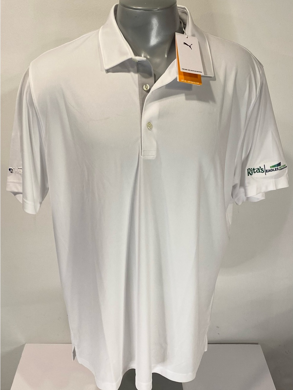 Puma XL Golf Shirt. Rita’s & Philadelphia Eagles Autism. Performance Mens Shirt